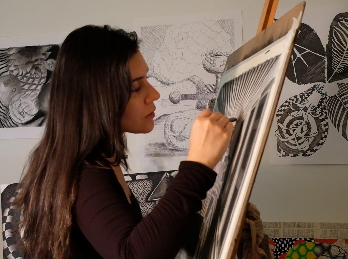image of featured artworks for an art gallery